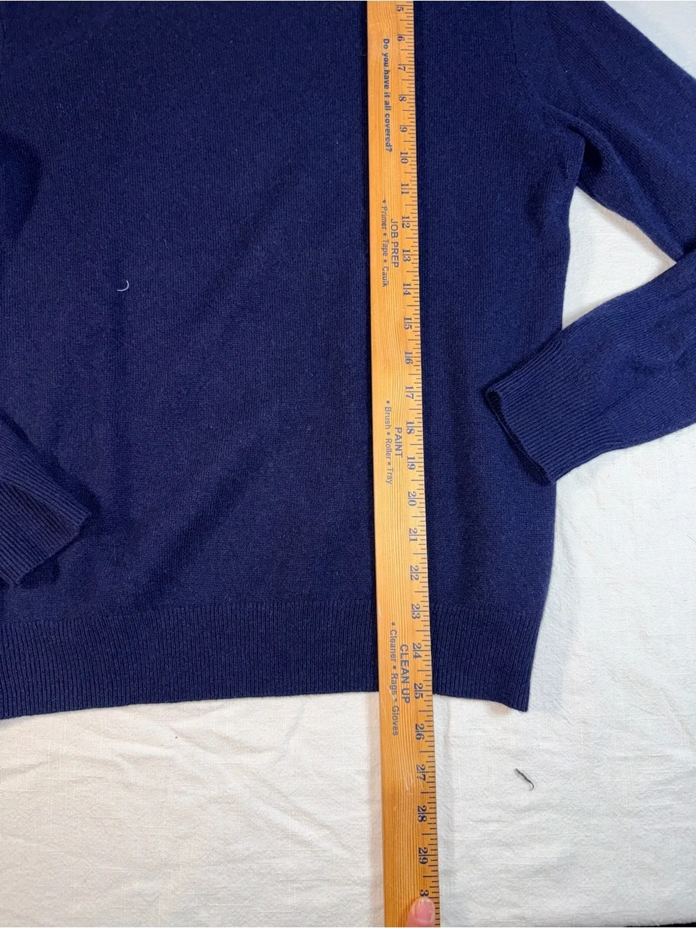 J.Crew Navy Blue Men's Cashmere Sweater - Small